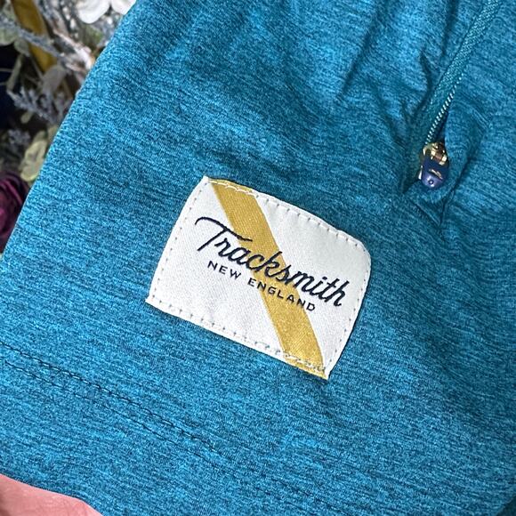 TRACKSMITH The Session Hooded Jacket Teal Blue Sz L $148 {H17} - Picture 4 of 5